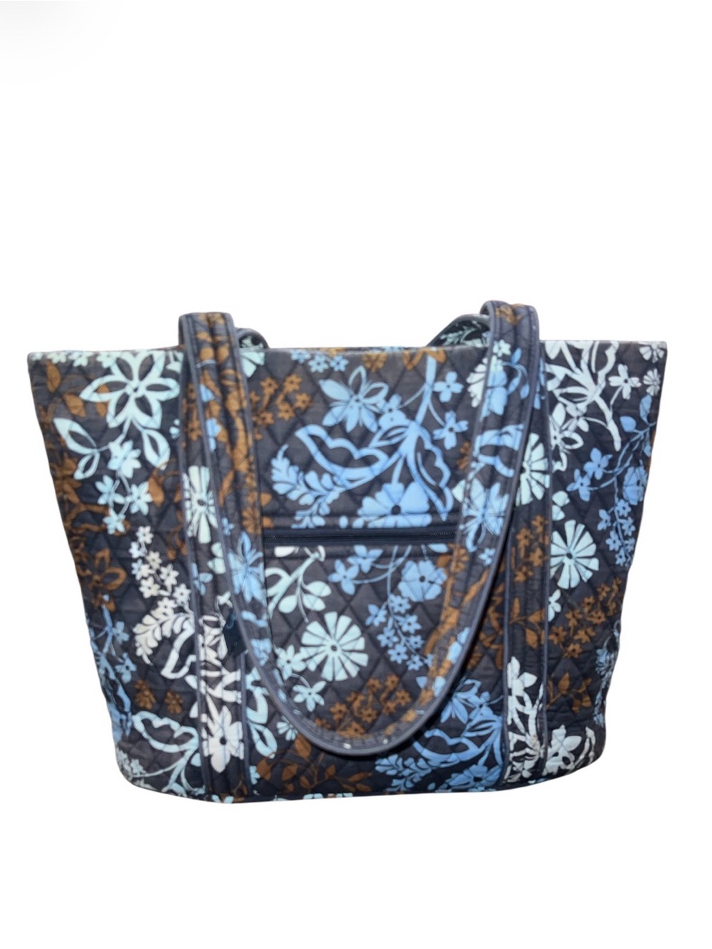 Vera Bradley Quilted Tote Bag in Java Floral - EUC - Picture 2 of 4